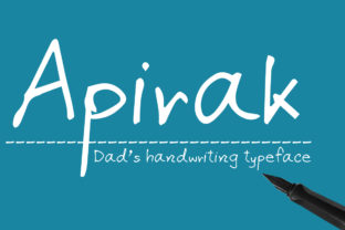 Apirak: A Playful Handwritten Typeface for Editorial Design