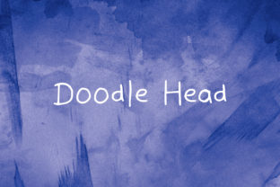 Doodle Head: A Playful Handwritten Font for Creative Makers