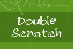 Double Scratch: A Messy Handwritten Font for Creative Projects