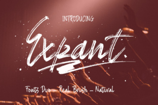 Expant: A Hand Painted Brush Font for Editorial Design