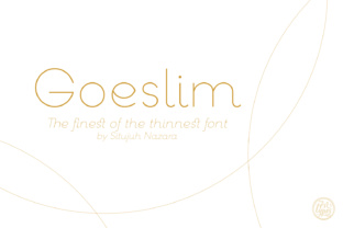 Goeslim: The Ultra-Thin Serif Typeface for Elegant Digital Branding