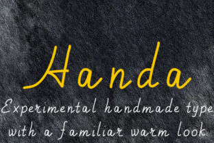 Handa Font: The Perfect Script Handwritten Typeface for Cozy Branding