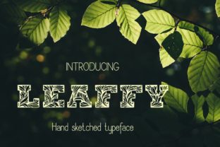 Leaffy: A Hand-Drawn Decorative Font for Modern Digital Branding