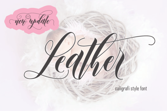 Leather Font Review for Campaign Design