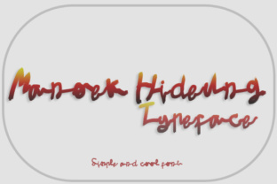 Manoek Hideung: The Script Handwritten Font for Modern Digital Brands