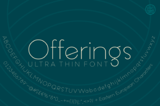 Offerings: The Elegant Sans Serif Font for Handmade Labels