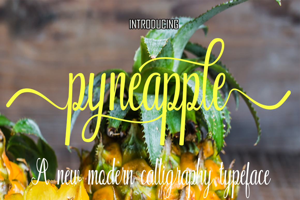 Pyneapple: The Handwritten Typeface for Creative Makers