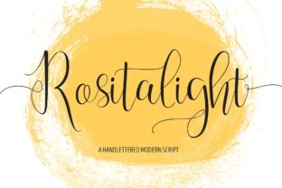 Rositalight: The Elegant Connected Script Font for Modern Campaigns