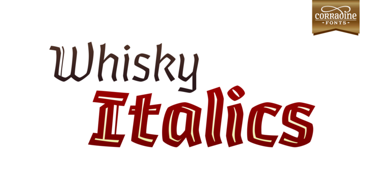 Whisky Italic Family: A Dynamic Blackletter Typeface for Modern Web Design