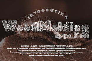 WoodMolding: A Premium Decorative Typeface for Handmade Crafts